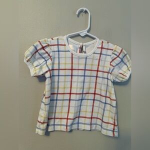 Sun House Plaid Kids Shirt - Red, Blue, Yellow